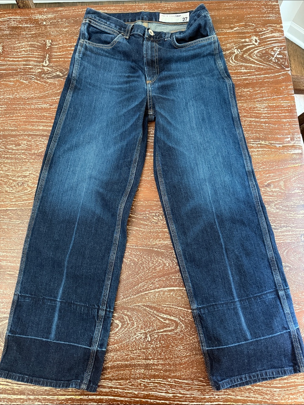 rag & bone Indigo Blue Straight-Leg Jeans